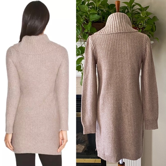WHBM Textured Tunic Sweater Size M Cowlneck - Picture 3 of 9